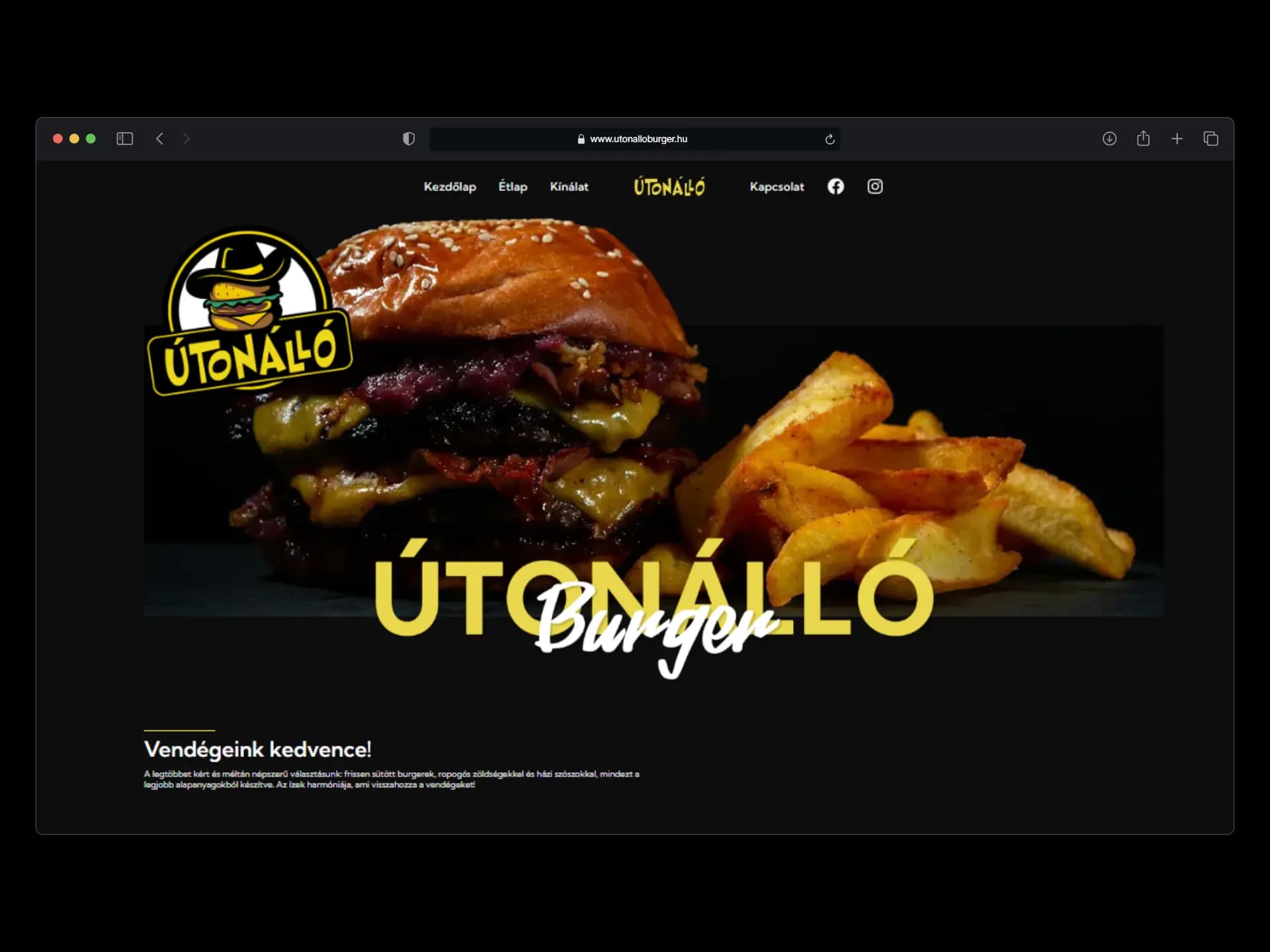 Útonálló Burger